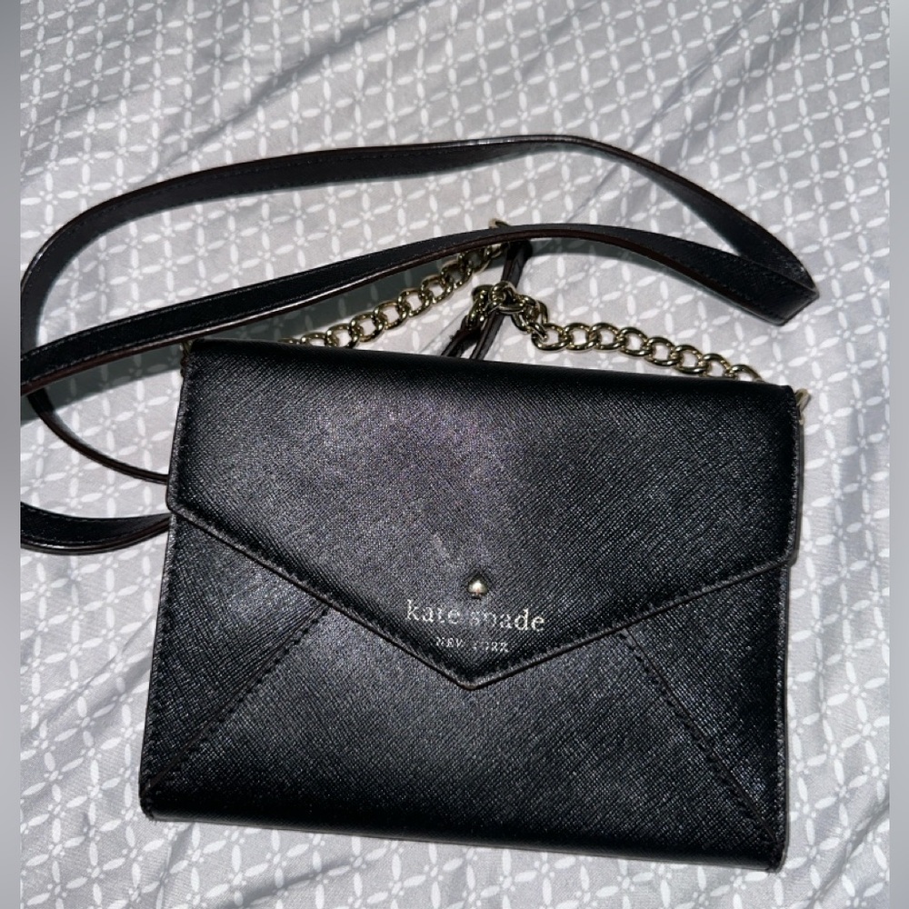 Kate Spade Black Crossbody Bag/ Wallet on Chain